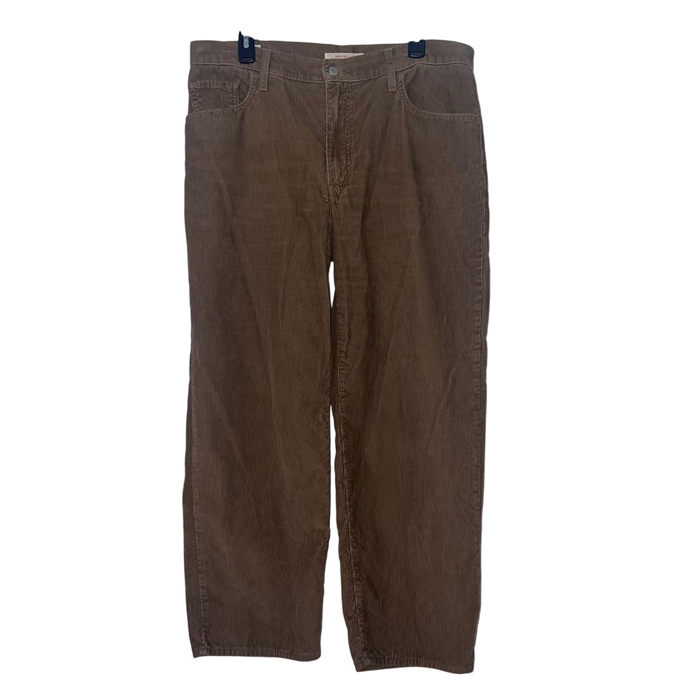 Levis Premium Baggy Dad Corduroy Pants Brown Tan W32 L30 A3494-0051 Mens